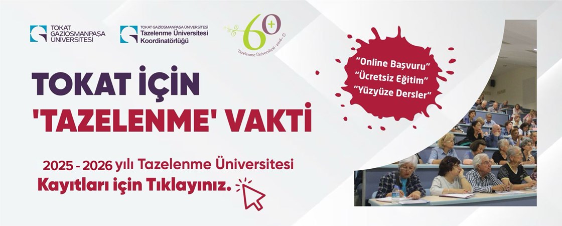 Tazelenme Üniversitesi Kayıtları Başladı.